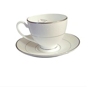Waterford Baron's Court Footed Cup & Saucer Set